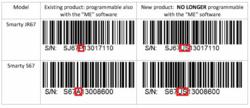 Smarty downloaders manufactured for the USA market will have a new identification in their serial #:
