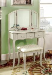 White Makeup Vanity Table