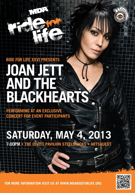 Joan Jett And The Blackhearts To Headline Mda Ride For