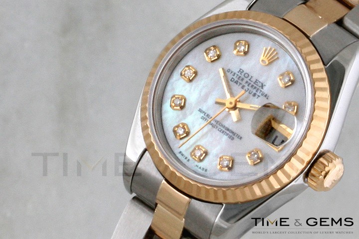 Ladies' Rolex Two-Tone Mother 