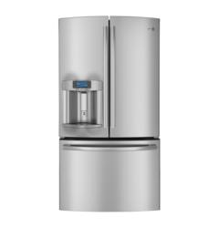GE PYE23PSDSS Profile 23.1 Cu. Ft. Stainless Steel Counter Depth French Door Refrigerator - Energy Star