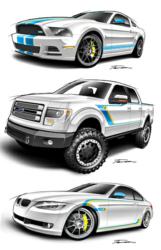 The BILSTEIN Sweepstakes winner will win one of these vehicles: Ford Mustang GT, Ford F-150 truck and BMW 335i