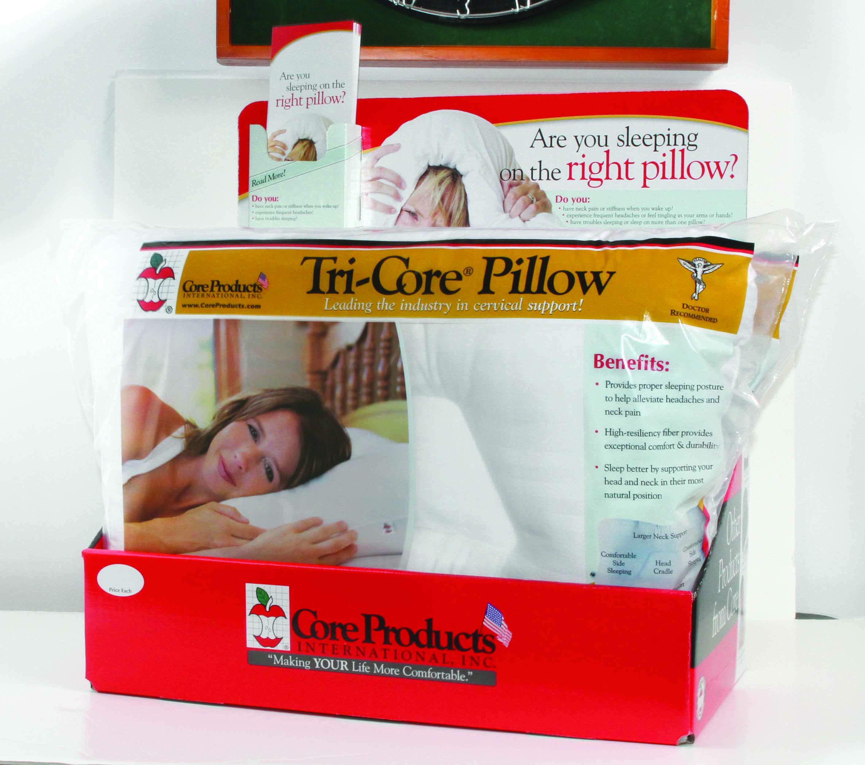 tri core pillow