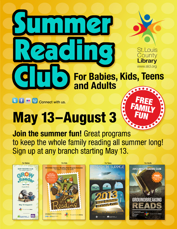 Summer Reading Clubs for the Whole Family at SLCL