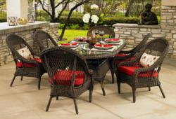 All Weather Outdoor Wicker Dining Set