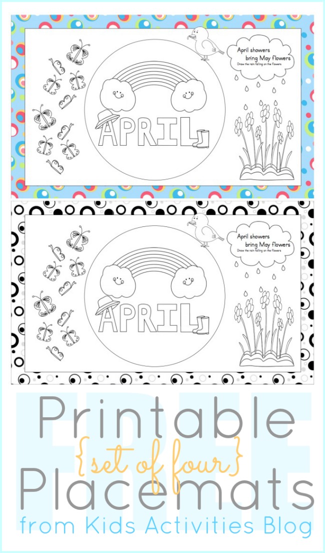 Fun April Coloring Pages and Printables to Color that Transform into