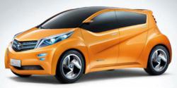 Venucia ViWa electric concept car is on display in Shanghai