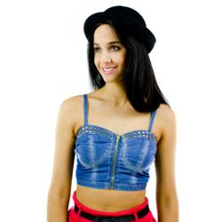 ikrush Eva Denim Bralet