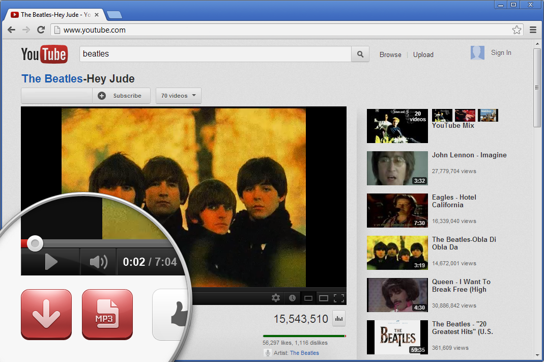 youtube to mp3 addon chrome