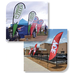 Feather Flying Banners