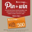 SelectRugs.com Launches Pin to Win $500 Contest
