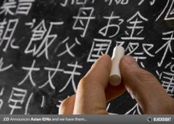 Asian IDN domains now available under .co