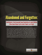 Ab South Dakota’s State Supported Sexual Exploitation of Lakota Children – A New Special Report by the Lakota People’s Law Project