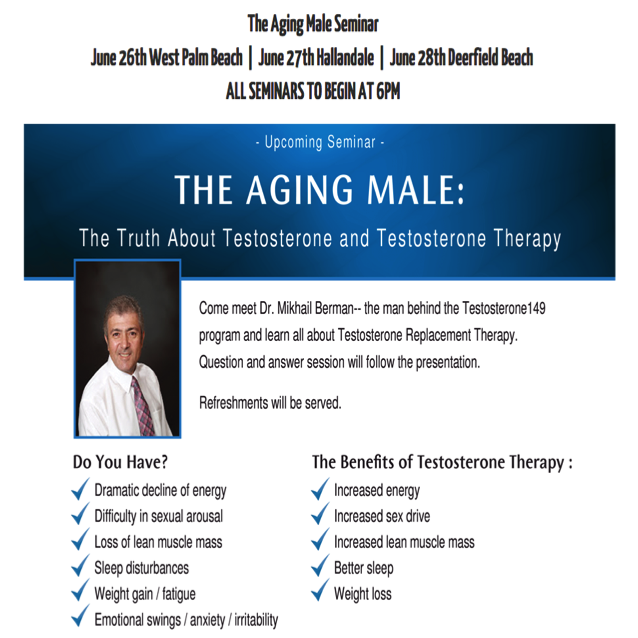 Testosterone Therapy Medical Seminar The Truth About Testosterone And