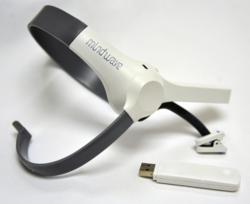 This optional, easy-to-use BrainPower system helps the user achieve a relaxed, focused, receptive learning state.