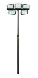 750 Watt Pneumatic Light Tower with Five Adjustable LED Light Heads