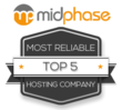 Midphase Ranked in Top Five Most Reliable Hosting Companies