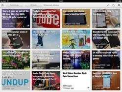 Erudito grid presentation of news titles
