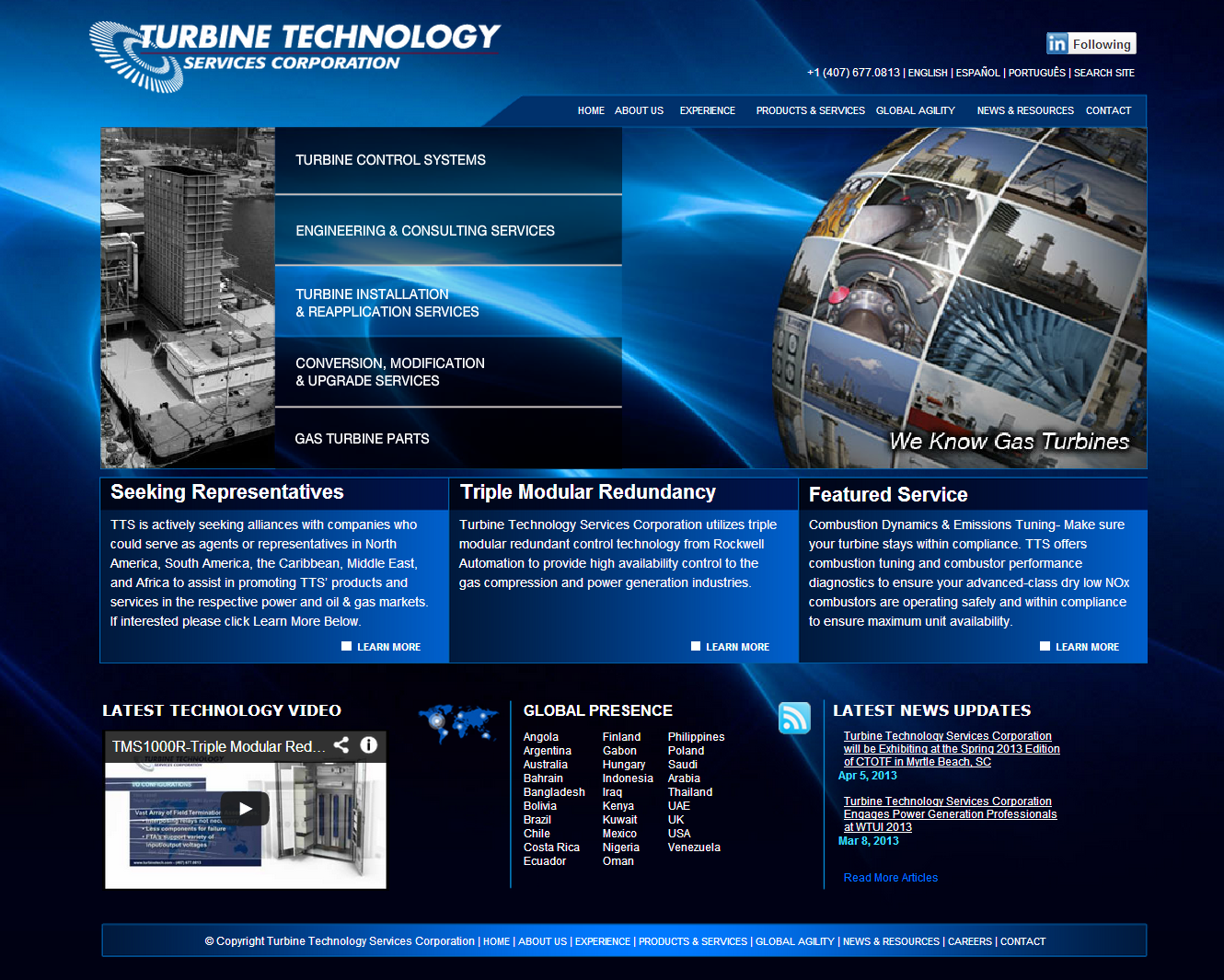 Turbine Technology Services Corporation Showcases Best Practices in Dry Low NOx ...1330 x 1065