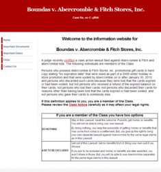 Documents, dates, and information available at www.abercrombieclassaction.com