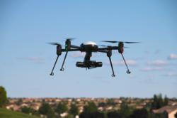 Draganflyer X4-ES Ultra Portable UAV in Flight