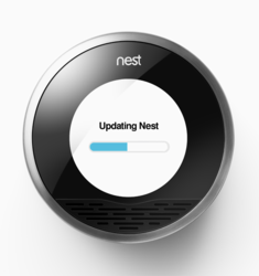 The thermostat is connected to the internet and its programming is updated regularly.