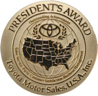 President award toyota