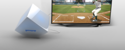 GamePop cube mobile on TV