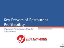 CORE Drivers of Restaurant Profitability