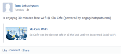 Facebook Business Page promotion with Social Wi-Fi