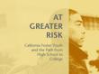 RTI International Report: Youth in Foster Care Less Likely Than Other...