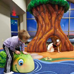 The new church playground at RiverGlen Christian Church creates fellowship among church members.