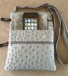 Ostrich Cross Body Cell Phone Purse Announced by Nifty-Nifty.com as...