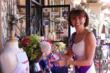 Jo Gemmll, owner of the English Tea Room gets the garden ready for the Royal Baby Shower.
