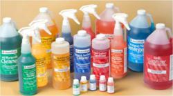 The cleaning chemicals management program includes a variety of quality cleaning products, including all-purpose cleaners, multi-purpose disinfectants, glass and surface cleaners, hard surface sanitizers, pot and pan detergents, heavy duty degreasers and