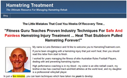 hamstring injury treatment review