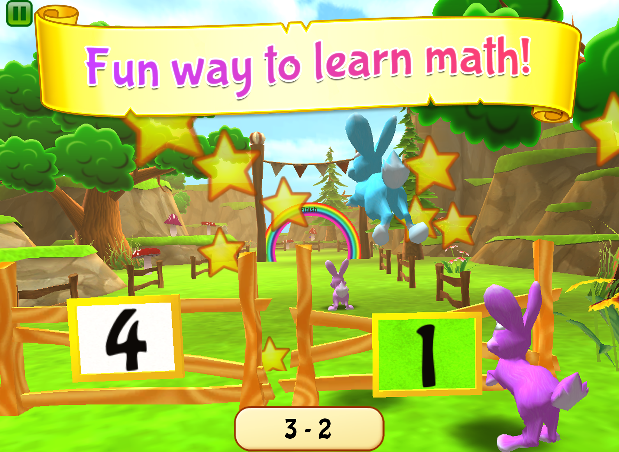 Educational Summer Fun Bunny Math Race Game For 3 8 Year Old Kids