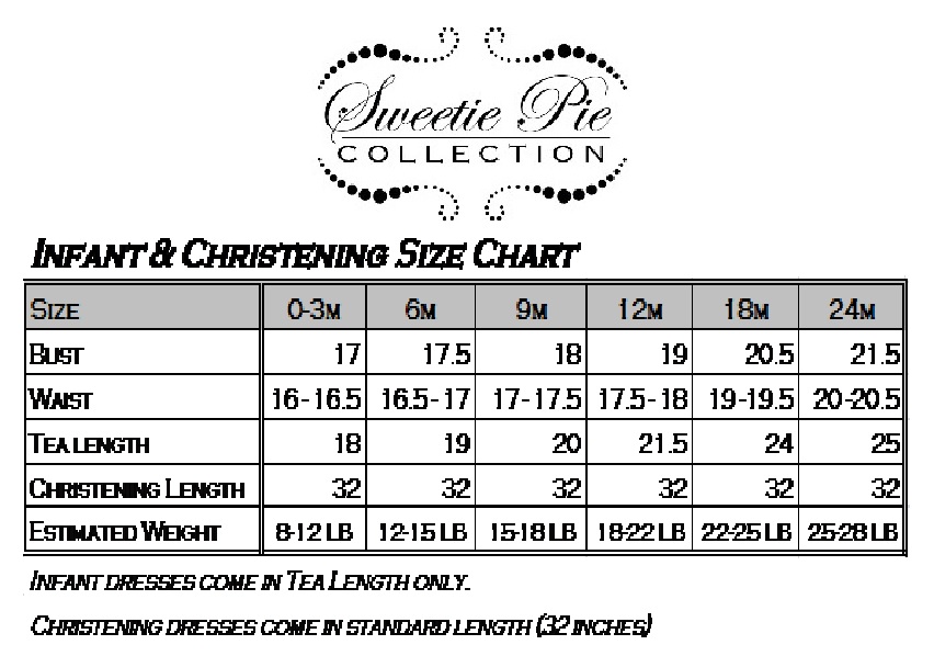Baby Cloth Size Chart