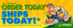 Same Day Banner Sign Shipping