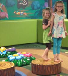 Children love the new indoor church playground at Grand Rapids First... and so do their parents.