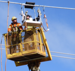Power line inspection with RayzorX Pro, portable digital X-ray system
