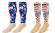 Zensah’s® USA Tie Dye and American Flag Compression Leg Sleeves...