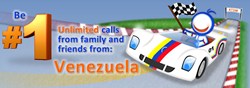 Ring2Way receive unlimited calls from Venezuela and make calls to Venezuela.