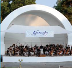 The Kentucky Symphony Orchestra in Covington, KY's Devou Park.