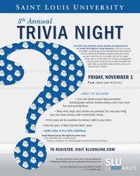 SLU School for Professional Studies Trivia Night is November 1, 2013