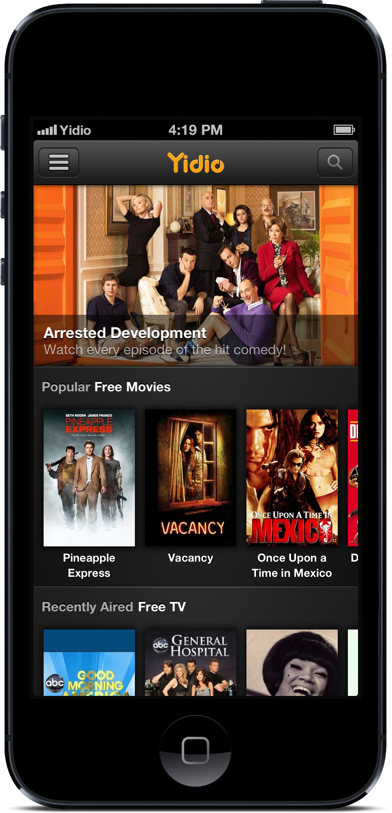 Yidio: TV Show & Movie Guide for Android - Free download 