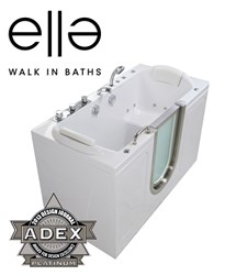 Ella Companion Dual Massage - Two Seat Walk in Bath