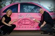 Pink VW Beetle Brings Wedded Bliss as the “Luv Bug”