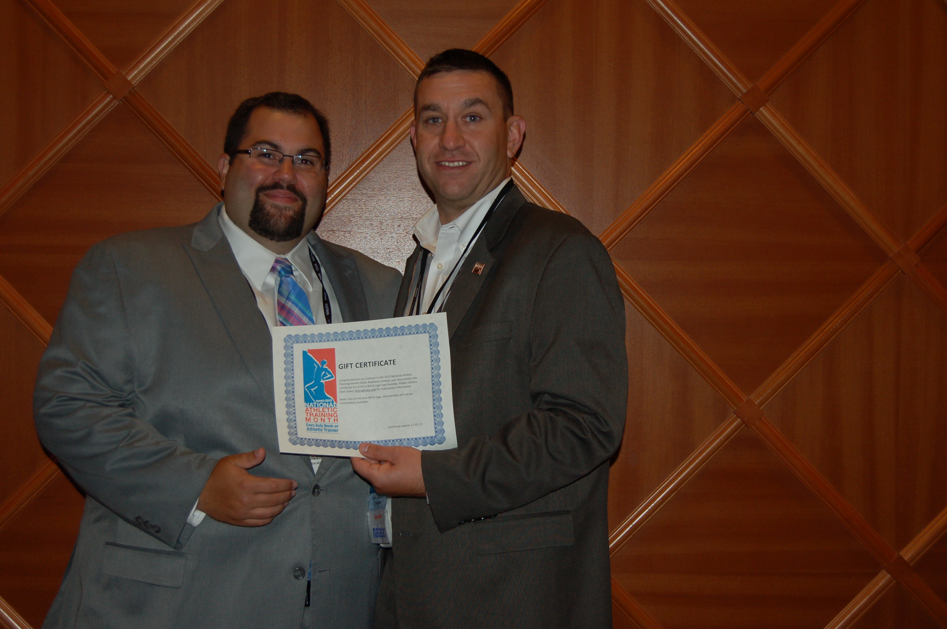 Athletic Trainers' Society of New Jersey Wins National Athletic Trainer