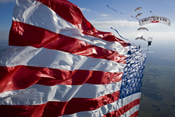 Team Fastrax, Skydive, American Flag